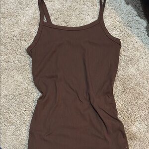 No Boundaries Brown Camisole Fitted Top